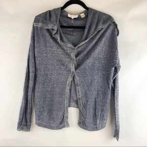 INHabit Sweaters - Inhabit 100% Linen, Distressed Button Up Cardigan INHabit Sweaters - Inhabit 100% Linen, Distressed Button Up Cardigan